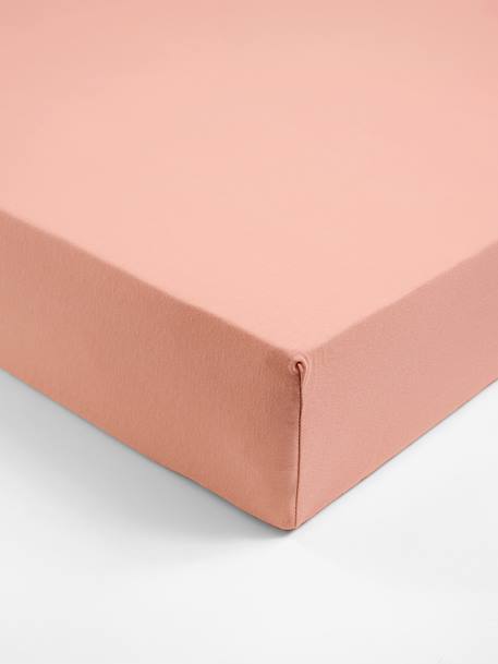 Children's Plain Colour Stretch Jersey Knit Fitted Sheet Blue+Light Grey+Light Purple+old rose+sage green - vertbaudet enfant 