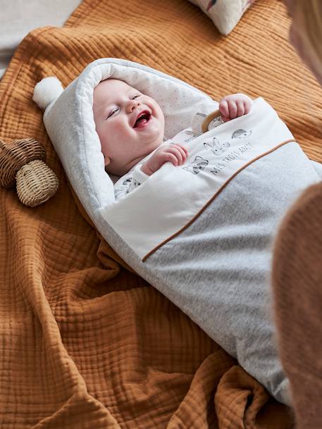 Baby Nest in Organic Cotton*, Little Pals Grey - vertbaudet enfant 