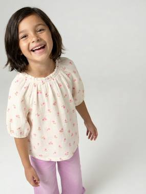 Girls-Girl's cotton gauze blouse 