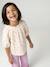 Girl's cotton gauze blouse ecru+sage green+vanilla - vertbaudet enfant 