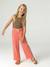 Pantalon large gaze de coton rose+vert de gris - vertbaudet enfant 