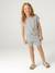 Fancy Knit T-Shirt & Shorts Set for Girls ecru+rose - vertbaudet enfant 