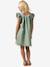 Girls' short dress pale pink+sage green - vertbaudet enfant 