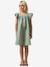 Girls' short dress pale pink+sage green - vertbaudet enfant 
