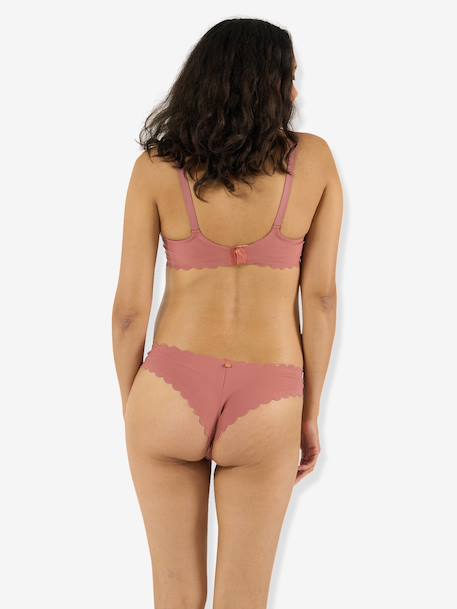 Maternity and nursing bra mocha+old rose - vertbaudet enfant 