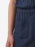 Playsuit in cotton gauze navy blue - vertbaudet enfant 