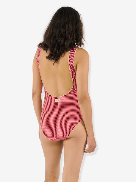 One-piece maternity swimsuit red - vertbaudet enfant 