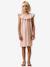 Girls' short dress pale pink+sage green - vertbaudet enfant 
