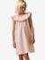 Girls' short dress pale pink+sage green - vertbaudet enfant 