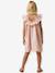 Girls' short dress pale pink+sage green - vertbaudet enfant 