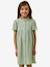 Short cotton gauze dress sage green - vertbaudet enfant 