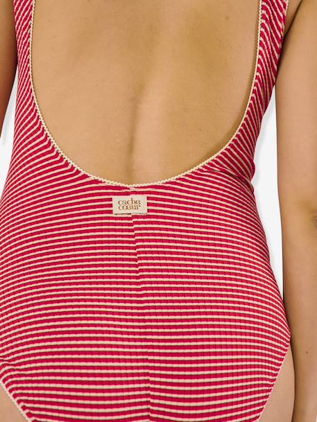 One-piece maternity swimsuit red - vertbaudet enfant 