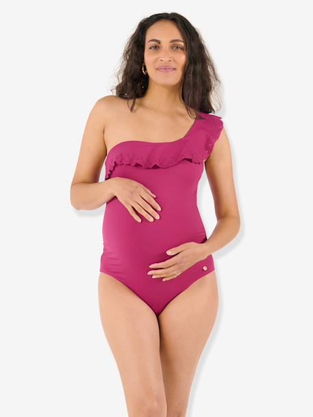 Maillot de bain de grossesse Bloom fuchsia+noir+vert - vertbaudet enfant 