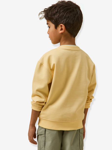 Boys' surf sweatshirt yellow - vertbaudet enfant 