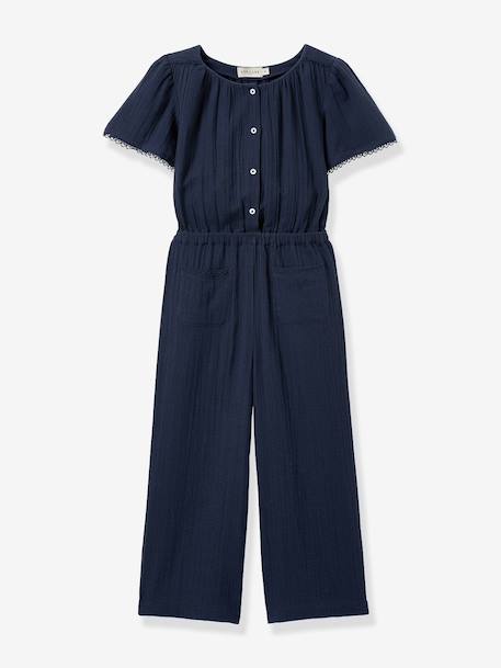 Combinaison gaze de coton marine - vertbaudet enfant 