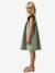 Girls' short dress pale pink+sage green - vertbaudet enfant 