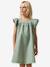 Girls' short dress pale pink+sage green - vertbaudet enfant 