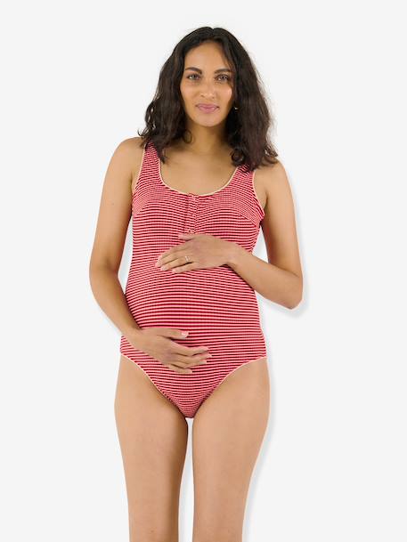 Maillot de bain une pièce grossesse rouge - vertbaudet enfant 