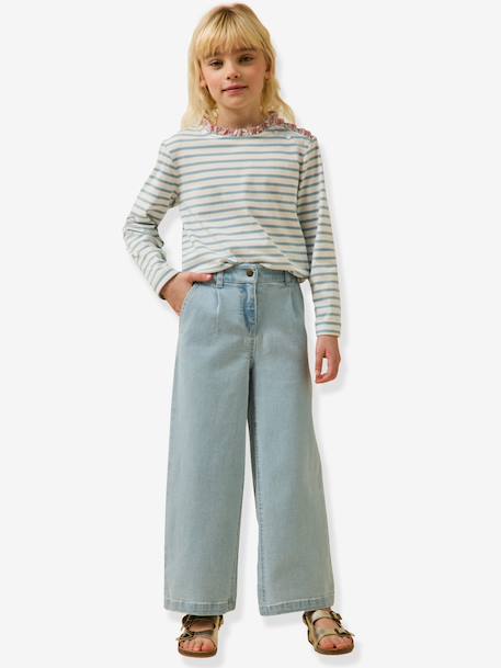 Striped long-sleeved T-shirt light pink - vertbaudet enfant 