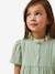 Short cotton gauze dress sage green - vertbaudet enfant 