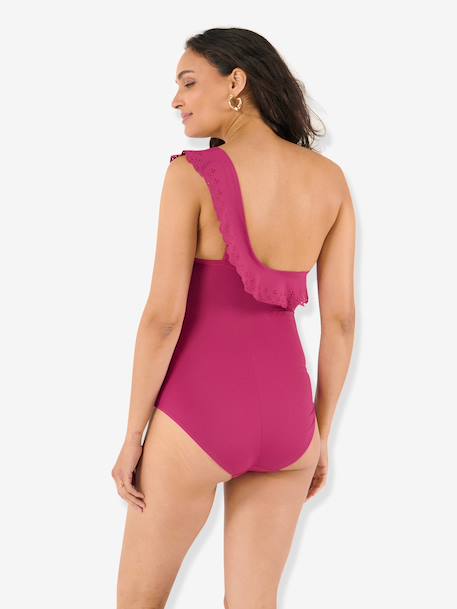 Swimsuit for Maternity, Bloom by CACHE COEUR black+fuchsia+green - vertbaudet enfant 