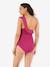 Swimsuit for Maternity, Bloom by CACHE COEUR black+fuchsia+green - vertbaudet enfant 