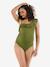 Swimsuit for Maternity, Bloom by CACHE COEUR black+fuchsia+green - vertbaudet enfant 