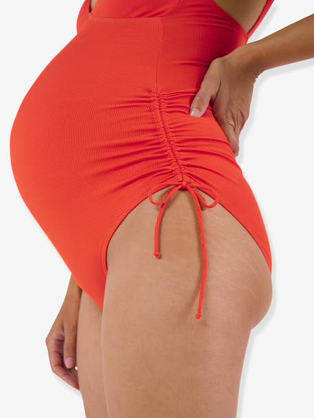 Maternity Swimsuit, Porto Vecchio by CACHE COEUR black+orange - vertbaudet enfant 