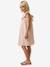 Girls' short dress pale pink+sage green - vertbaudet enfant 