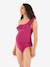 Swimsuit for Maternity, Bloom by CACHE COEUR black+fuchsia+green - vertbaudet enfant 