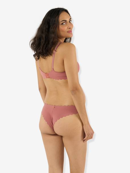 Soutien-gorge de maternité et allaitement moka+vieux rose - vertbaudet enfant 