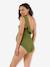 Swimsuit for Maternity, Bloom by CACHE COEUR black+fuchsia+green - vertbaudet enfant 