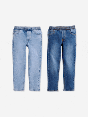 Lot 2 jeans garçon slim   - vertbaudet enfant