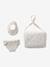 Premium Doll Changing Bag + Nappy + Bib ecru+red - vertbaudet enfant 