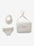 Premium Doll Changing Bag + Nappy + Bib ecru+red - vertbaudet enfant 