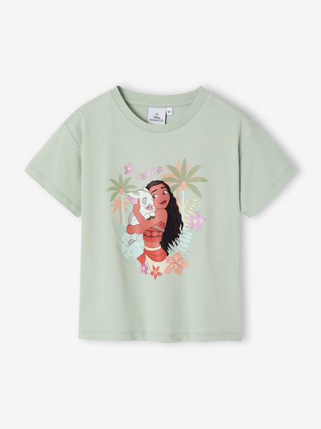 T-shirt manches courtes fille Vaiana vert d'eau - vertbaudet enfant 