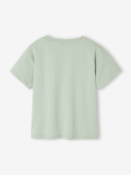 Girls' short-sleeved VAIANA t-shirt aqua green - vertbaudet enfant 
