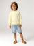 Round-neck long-sleeved sweatshirt for boys aqua green+mango+pale yellow - vertbaudet enfant 