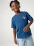 T-shirt garçon motifs devant et dos anthracite+blanc+bleu ciel+bleu océan+bois de rose - vertbaudet enfant 
