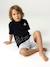 Boys' cotton pyjama shorts with PLAYSTATION logo black - vertbaudet enfant 