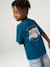 T-shirt garçon motifs devant et dos anthracite+blanc+bleu ciel+bleu océan+bois de rose - vertbaudet enfant 