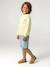 Round-neck long-sleeved sweatshirt for boys aqua green+mango+pale yellow - vertbaudet enfant 