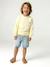 Round-neck long-sleeved sweatshirt for boys aqua green+mango+pale yellow - vertbaudet enfant 