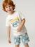 Cotton t-shirt and short set for boys ecru - vertbaudet enfant 