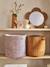 Pack of 2 RETRO FLOWER baskets cinnamon - vertbaudet enfant 