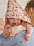 Cape de bain et gant LATIKA rose imprimé - vertbaudet enfant 