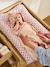 Hooded towel and mitt by LATIKA printed pink - vertbaudet enfant 