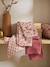 Pack of 3 cotton muslin squares for baby printed pink - vertbaudet enfant 