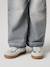 Girls' low-cut leather trainers silver - vertbaudet enfant 