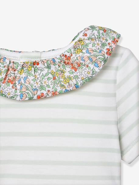 Babys' striped dress light green - vertbaudet enfant 
